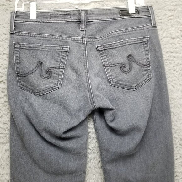AG Adriano Goldschmied Jeans Womens 27 Gray The Stevie Slim Straight Stretch - Picture 10 of 14